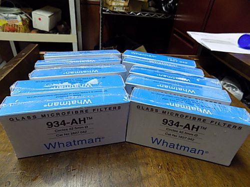 LOT of 10 Seal Whatman Filters 934-AH  100 Circles 42.5 MM Cat # 1827 042