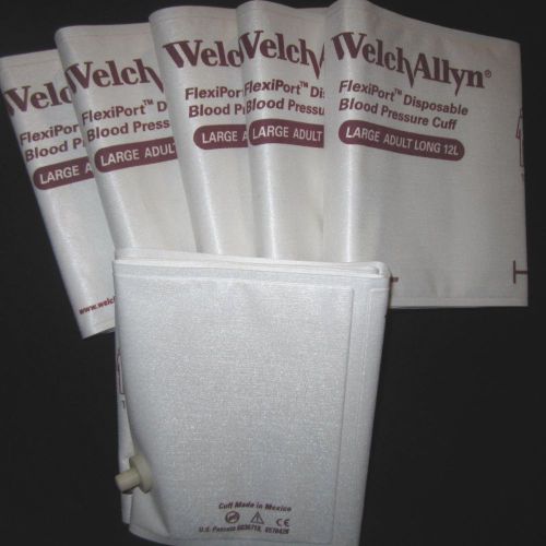 Welch Allyn FlexiPort Disposable Blood Pressure Cuffs - Size Adult 12L (6)