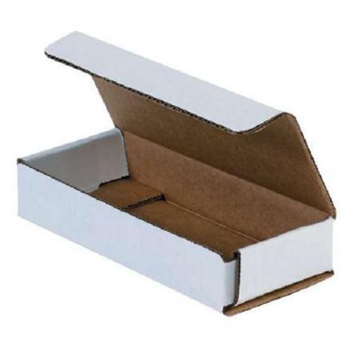 White corrugated cardboard shipping boxes mailers 10&#034; x 4&#034; x 2&#034; (bundle of 50) for sale