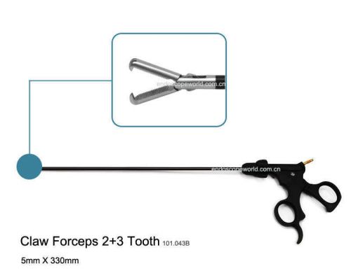 Brand New Claw (2+3) Forceps 5X330mm Laparoscopy