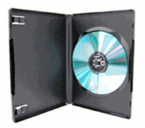 100 High Quality 14mm Single Black DVD Cases,  M-LOCK hub, PSD11M