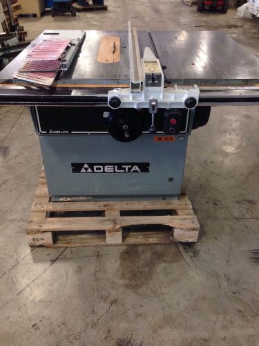 Delta rt-40 heavy duty table saw. 7.5hp/3ph with delta unisaw fence for sale