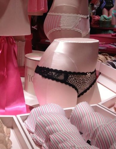 Victoria&#039;s Secret~Pink Satin~Female Bottom Half Torso Mannequin~Used But Clean