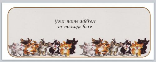 30 personalized return address labels cats buy 3 get 1 free (bo668) for sale