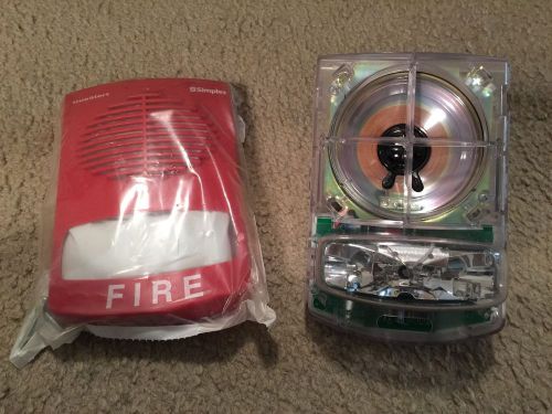 New simplex 4903-9357 75candela speaker fire alarm red strobe light for sale