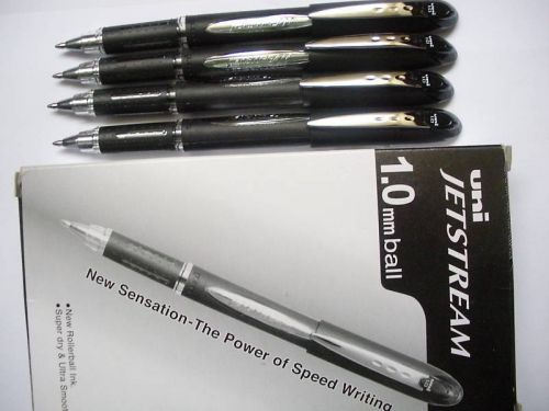 (5 Pen Pack) Uni-Ball Jetstream SX-210 1.0mm medium roller ball pen black