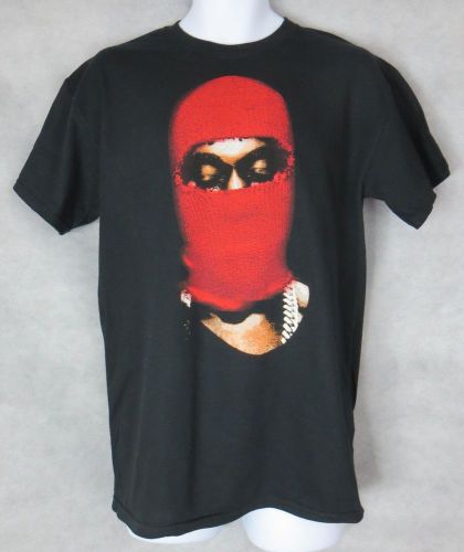 Kanye West Yeezus Tour Concert Red Ski Mask T-Shirt Black New All Size