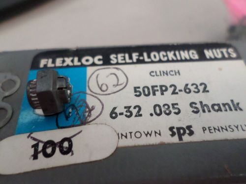 FLEXLOC SELF LOCKING NUTS 6-32 .085 SHANK