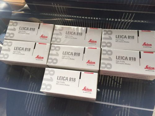 Lot of 7 LEICA 818 High-profile disposable Microtomes blades NEW