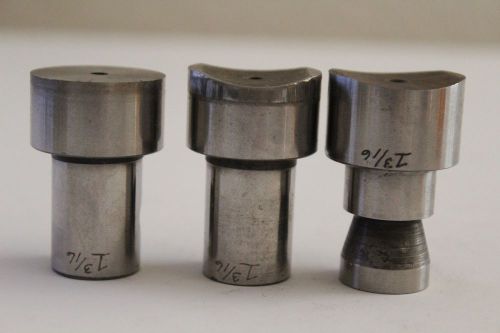 LOT OF 3 PUNCH DI ACRO DIACRO ROPER WHITNEY 1.2188&#034; ROUND PUNCH PRESS 1-7/32&#034;