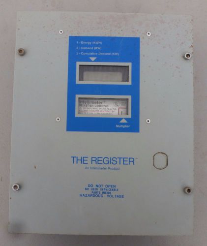 Intellimeter Register U200/240  120/240V, 60Hz, 3W, 4W Made U.S.A
