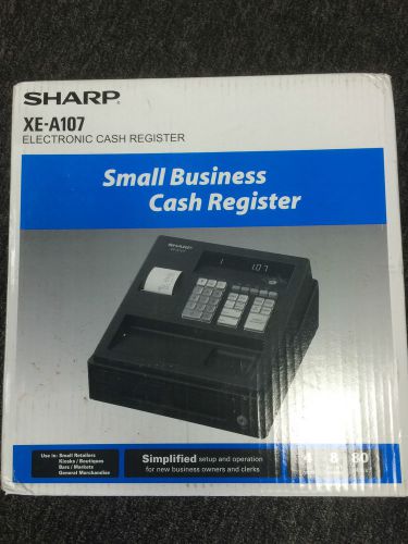 New Sharp XE-A107 Electronic Small Business Cash Register Machine