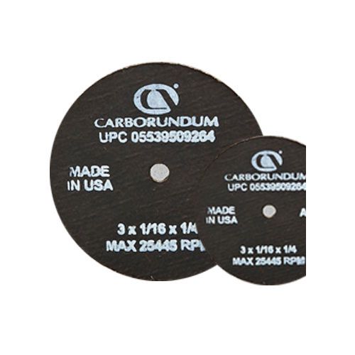 Carborundum Gold Cut Off Wheels 3&#034; x 1/16 x 3/8&#034; A36-TBFW Metal/Steel 25-Pk