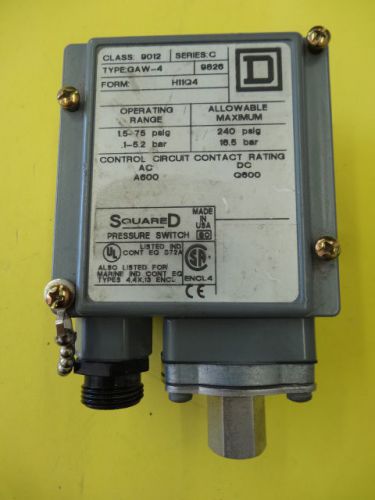 Square D Pressure Switch GAW-4