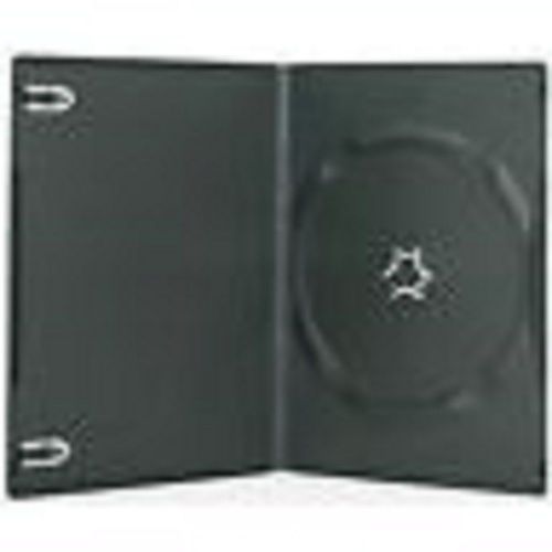400 New Black Single Slim CD DVD Case 7mm