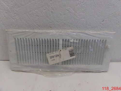 Mixed lot of 3: white 12x4 wall diffuser louver qty=2, 4x10 floor register qty=1 for sale