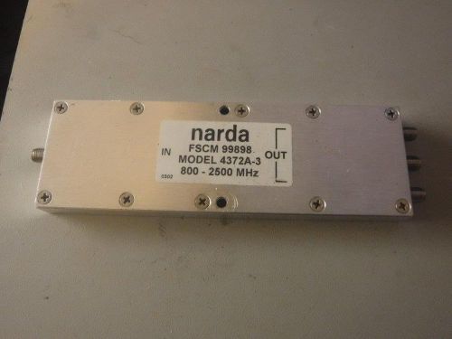 Narda 4372A-3  3-Way Power Divider 0.8-2.5GHz SMA