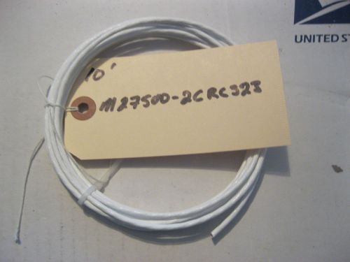 M27500-26rc3s23 26awg 3 conductor shielded silver ptfe wire 10 feet for sale