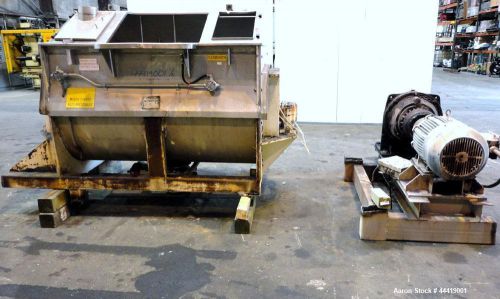 Used- Toronto Coppersmithing Heavy Duty Ribbon Blender, approximately 68 cubic f