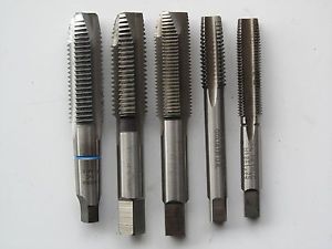 Lot of 5 Mixed Hand Taps Metric  Greenfield,GTD,R&amp;N,Dura.