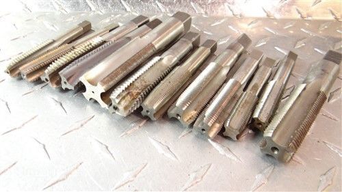 Lot of 12 hss hand taps 9/16-16 ns to 1-32 besly  gtd for sale