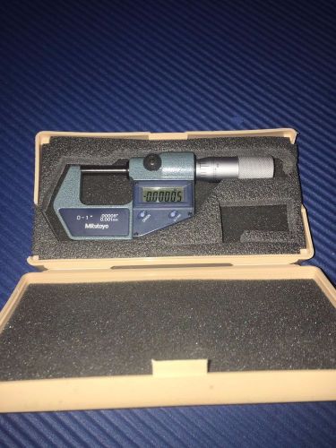 Mitutoyo Digimatic 0 – 1” Electronic Digital Micrometer.  Model 293-761-30