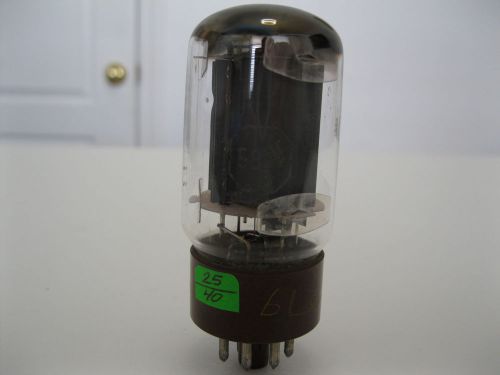 1 RCA 5881/6L6 AUDIO/VACUUM TUBE, SMOOTH GRAY PLATE, BROWN BASE, TESTED