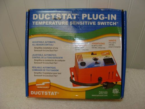 Suncourt DS100 Ductstat Plug-In Thermostat Temperature Sensitive Switch