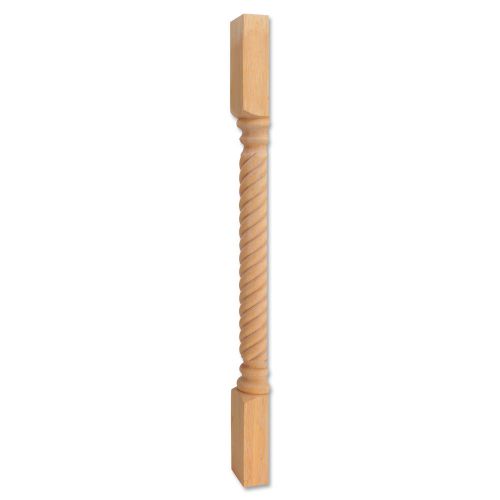 One Pair Split-Wood Posts/Rope Pattern (Island Legs)3-1/2&#034;x1-3/4&#034; x 35-1/2&#034; #P3S