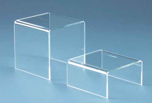 Acrylic riser clear display accessory lot of two (1376-s) for sale