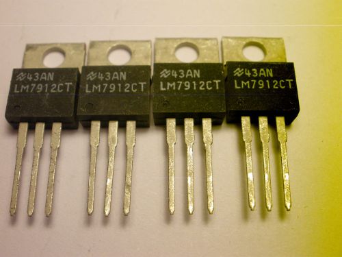 ( 12 PC. ) NATIONAL LM7912CT NEGATIVE 12V AT 1 AMP, TO-220, NEW