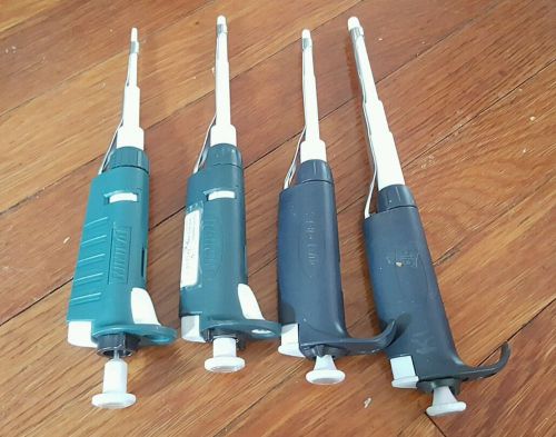 Lot 4 2X Rainin Pipet-Plus + 2X Elite Pipettes