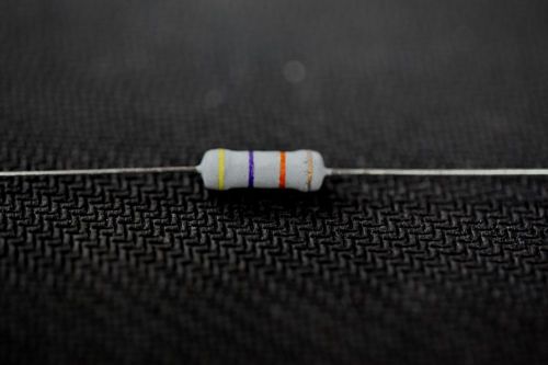 10 PC CARBON FILM 1 WATT RESISTORS 47000 ohm / 47K  +/- 5% CR-1W-47K