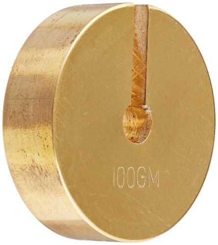 Ajax Scientific Brass Material Slotted Weight 100 Grams and Calibration