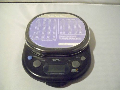 New Royal Digital DS3 Postal Scale With Rate Charts EUC