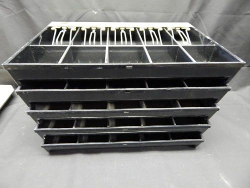 (5) MMF Industries 531-2993-04 5 Slot HERITAGE Cash Drawer Tray - Lot of 5