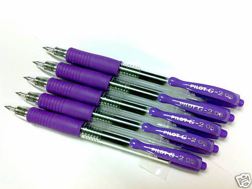 12pcs Pilot G-2 0.5mm ultra fine roller ball pen Purple(Japan)