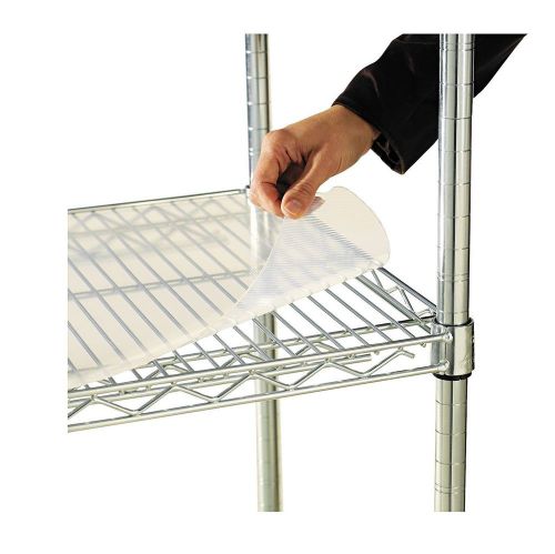 Alera 36&#034; x 24&#034; Shelf Liners for Wire Shelving Units Clear 4 Pack - New Item