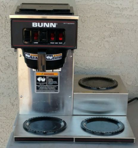 Bunn vp17-3 low profile pourover coffee brewer with 3 warmers for sale