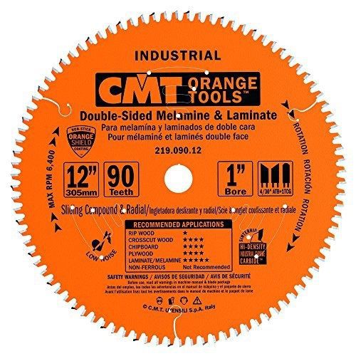 Cmt 219.090.12 industrial sliding compound miter &amp; radial saw blade, 12-inch x for sale