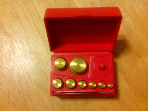 Brass 100 gram Total Weight Set  Correct Count
