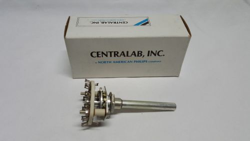 NEW CENTRALAB INC. Rotary Switch PA-2003 2-POL-6 POS NON-SHORTING STEATIE