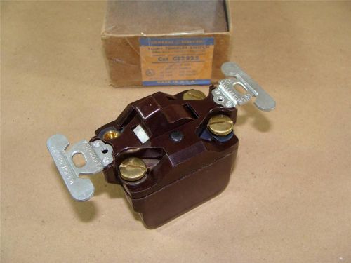 New general electric ge2925 3-way flush tumbler switch brown 30 amp 125/250 vac for sale