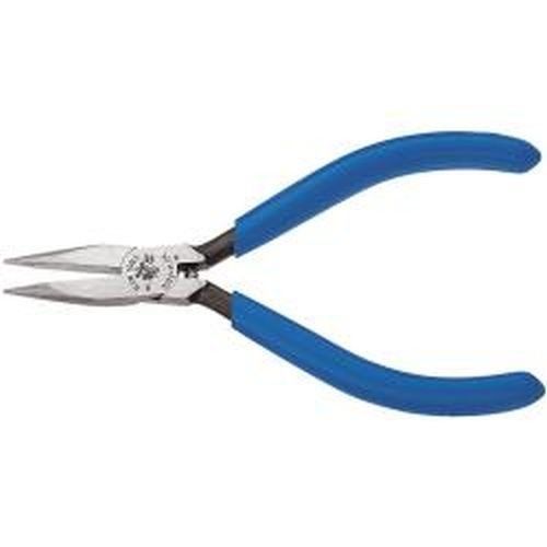 Klein Tools D322-41/2C 4-Inch Midget Long-Nose Pliers-Slim Nose with Spring