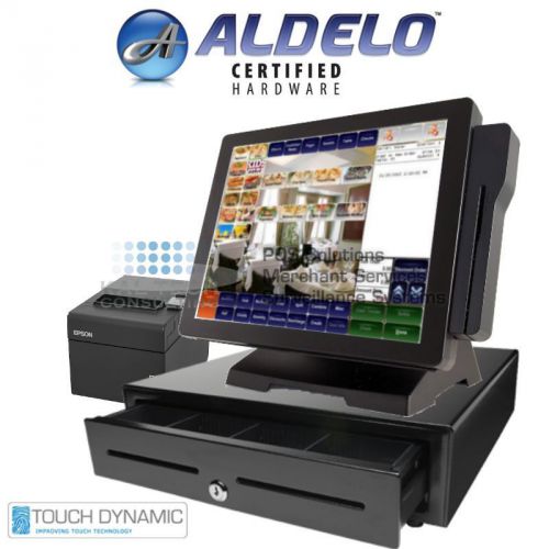 Touch Dynamic Aldelo PRO Restaurant Bar Pizza POS All-In-One Station NEW