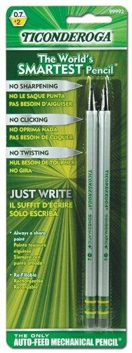 Ticonderoga auto-feed mechanical pencil 2ct