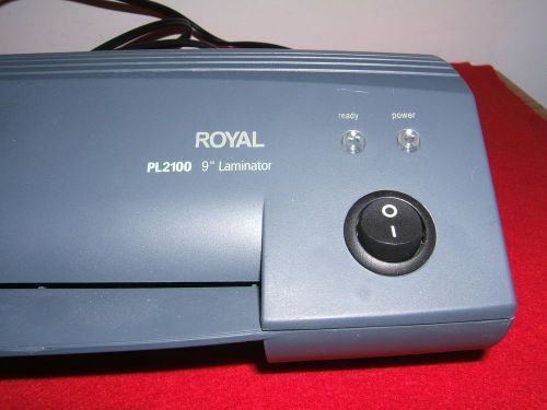 Royal pl2100 9&#034; hot laminating machine - no pouches (used) for sale