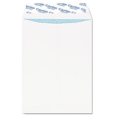 Grip-Seal Security Tinted Catalog Envelopes, 10 x 13, 28lb, White Wove, 100/Box
