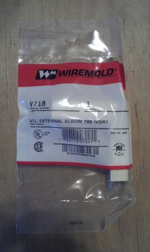 Wiremold v718 stl external elbow 700 ivory new for sale