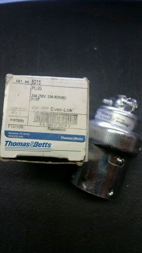 Thomas&amp;Betts plug cat#8015, 30 Amp,250v,20 amp,600v NIB